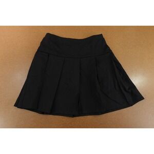 Amazon Essentials Girls Size 11/12 Black Pull On A Line Pleated Skort New